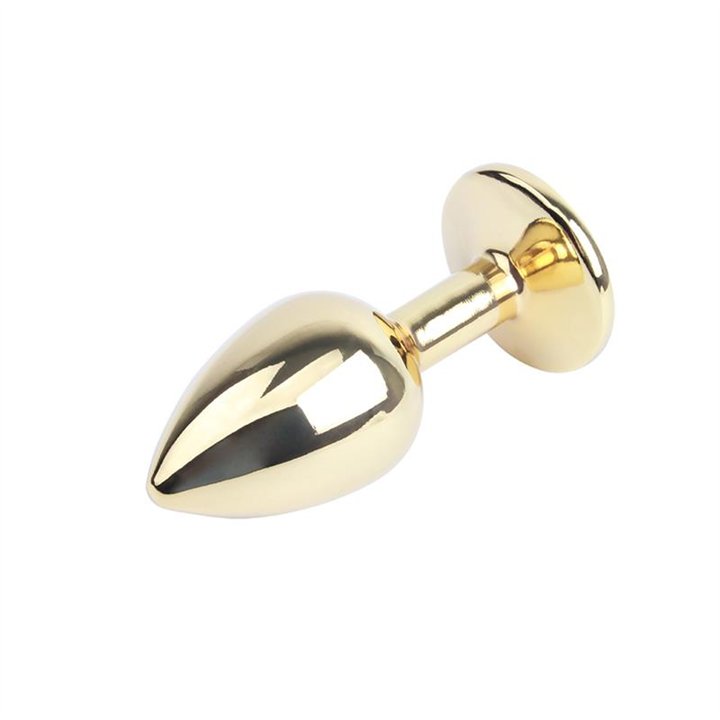 Golden Butt Plug with Blue Jewel - CN-731496332 - Teknashop Ltd