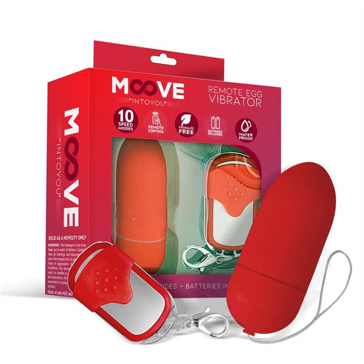 Vibrating Egg with Remote Control Red - MO-055 - Teknashop Ltd