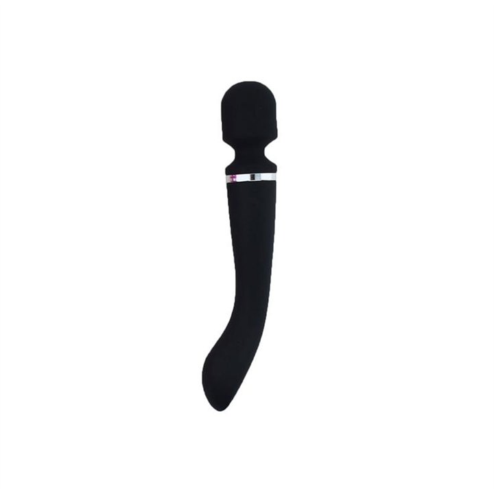 Massage Wand with 2 Motors Silicone Black - MO-068 - Teknashop Ltd