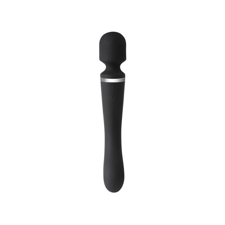 Massage Wand with 2 Motors Silicone Black - MO-068 - Teknashop Ltd