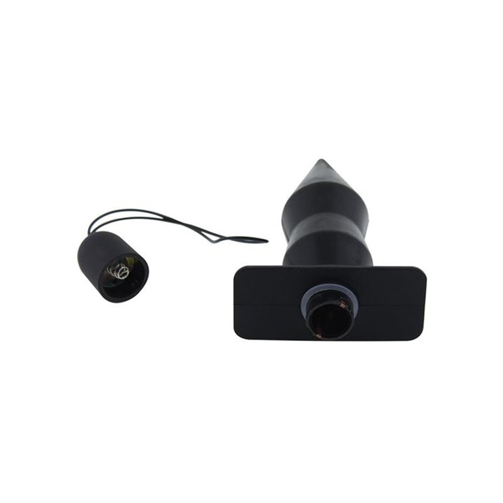 Vibrating Butt Plug with Remote Control Silicone Black - MO-067 - Teknashop Ltd
