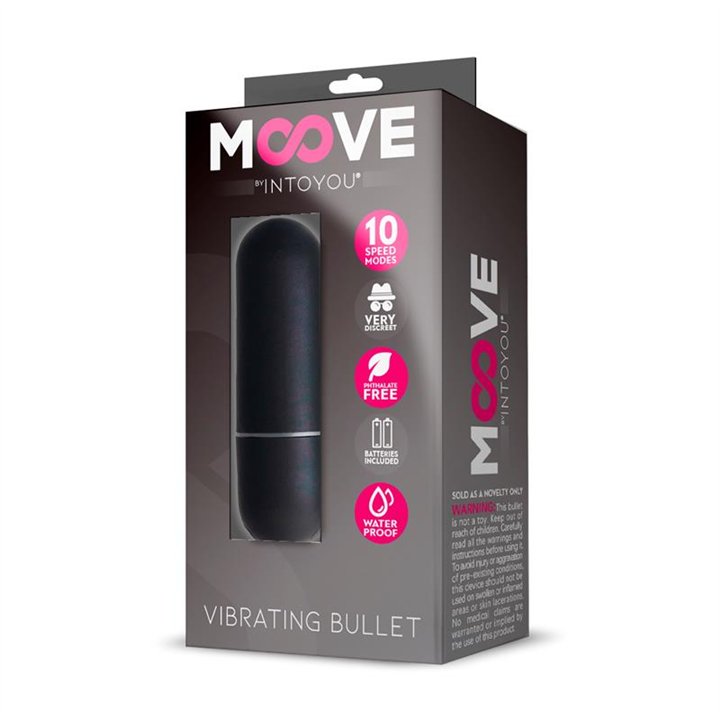 Vibrating Bullet 10 Speeds Black - MO-058 - Teknashop Ltd