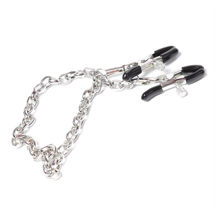 Nipple Clamps with Chain Metal - 843658379383 - Teknashop Ltd