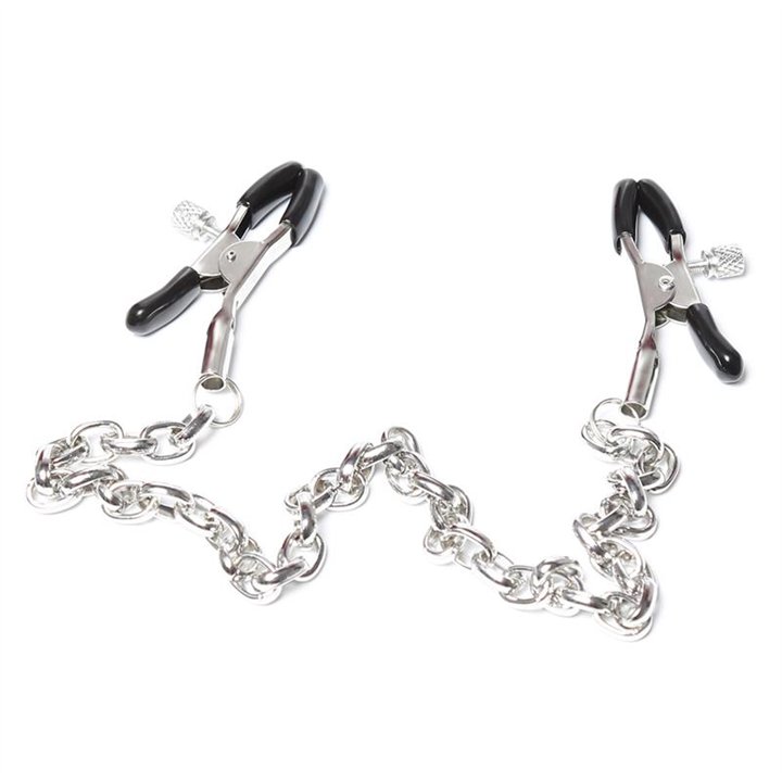 Nipple Clamps with Chain Metal - 843658379383 - Teknashop Ltd
