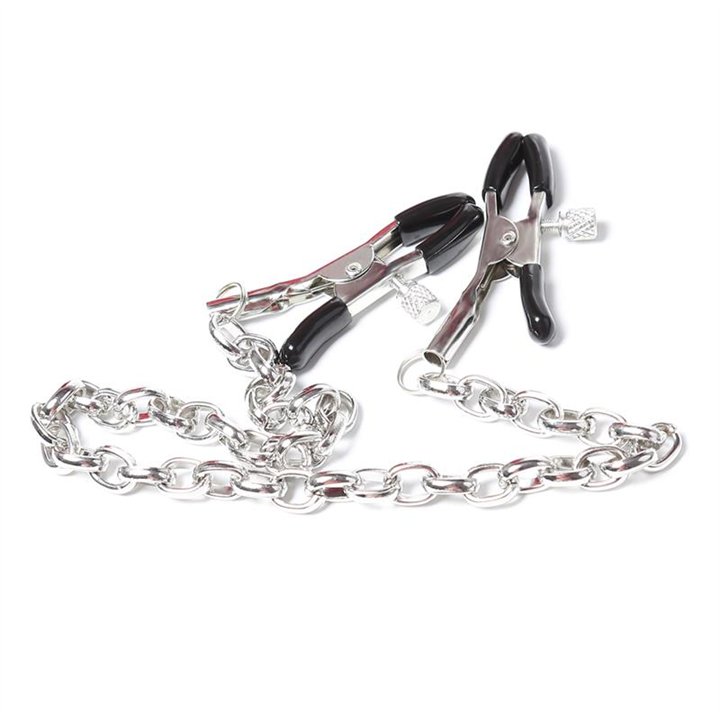 Nipple Clamps with Chain Metal - 843658379383 - Teknashop Ltd