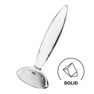 Butt Plug Sparkling Crystal Hot and Cold Clear - 4061504045672 - Teknashop Ltd