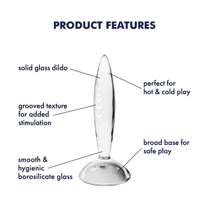 Butt Plug Sparkling Crystal Hot and Cold Clear - 4061504045672 - Teknashop Ltd