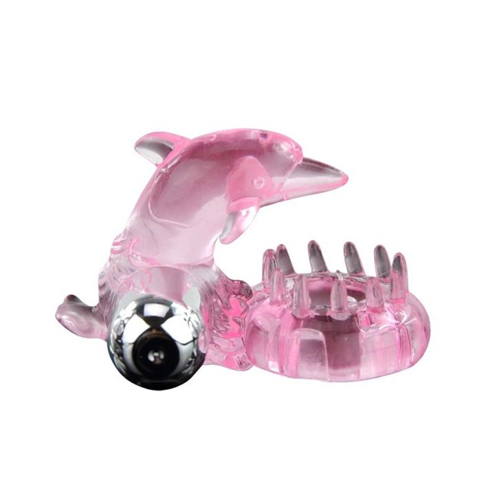 Vibrating Cock Ring Love Dolphig Ring Pink - BI-010133-1 - Teknashop Ltd