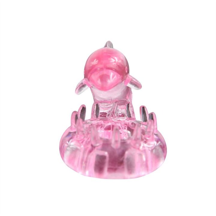 Vibrating Cock Ring Love Dolphig Ring Pink - BI-010133-1 - Teknashop Ltd