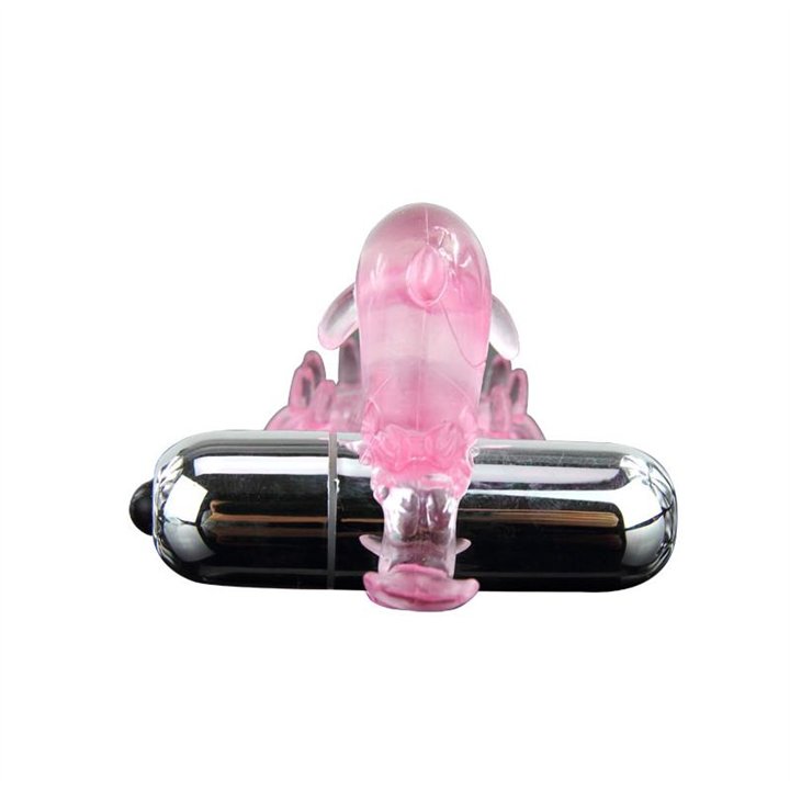 Vibrating Cock Ring Love Dolphig Ring Pink - BI-010133-1 - Teknashop Ltd