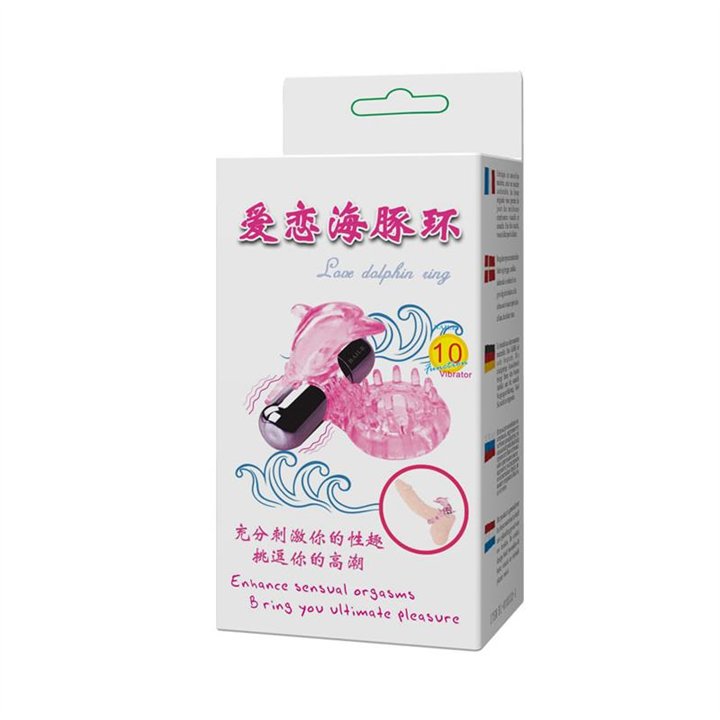 Vibrating Cock Ring Love Dolphig Ring Pink - BI-010133-1 - Teknashop Ltd
