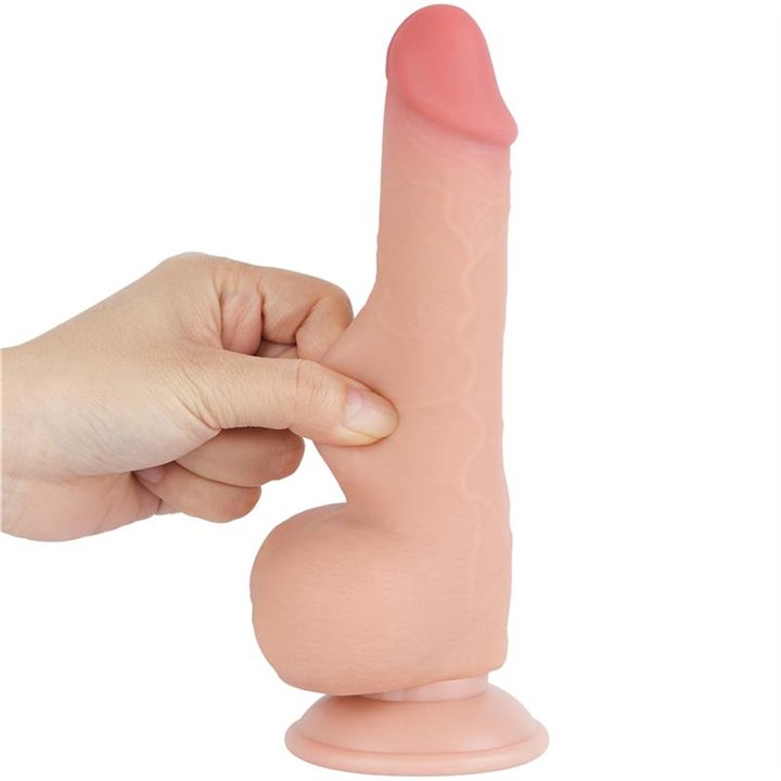 Sliding Skin Dual Layer Dildo 7.5 - LO-LV317203 - Teknashop Ltd