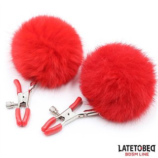 Nipple Clamps Adjustable with Fur - 8436615001064 - Teknashop Ltd