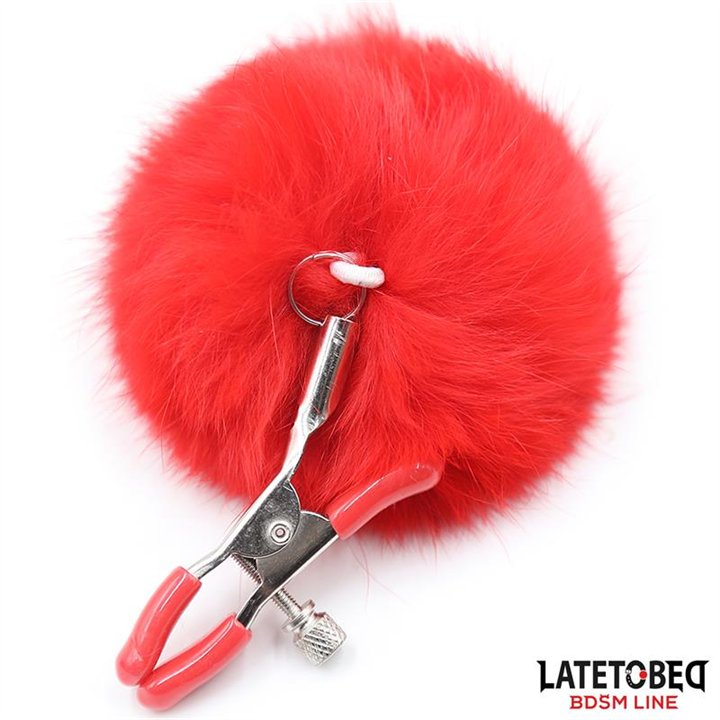 Nipple Clamps Adjustable with Fur - 8436615001064 - Teknashop Ltd