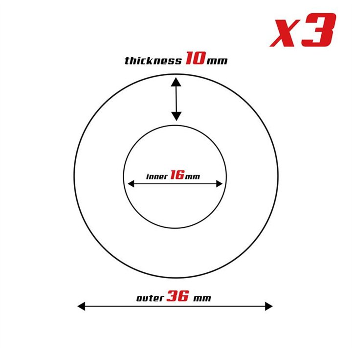 Set of 3 Penis Ring 3 Colors 1.6 cm - BR-772 - Teknashop Ltd