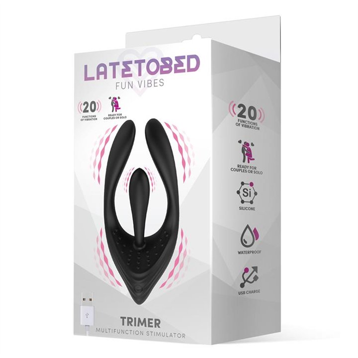 Trimer 3 Motors Flexible Stimulator USB Silicone - LT-686 - Teknashop Ltd