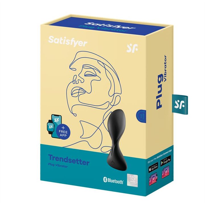 Trendsetter Butt Plug with Vibration and APP Black - 4061504006819 - Teknashop Ltd