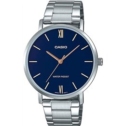 CASIO COLLECTION Mod. MINIMAL - PETROL BLUE - WW.MTP-VT01D-2BUDF - Teknashop Ltd