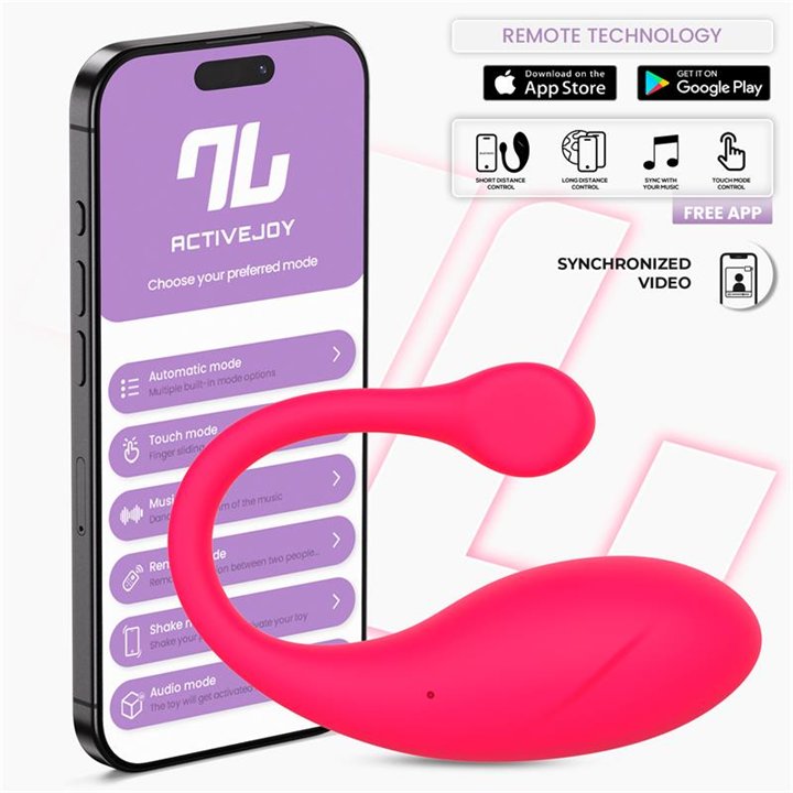 Bulby Vibrating Egg with App Dark Pink - IN-498 - Teknashop Ltd