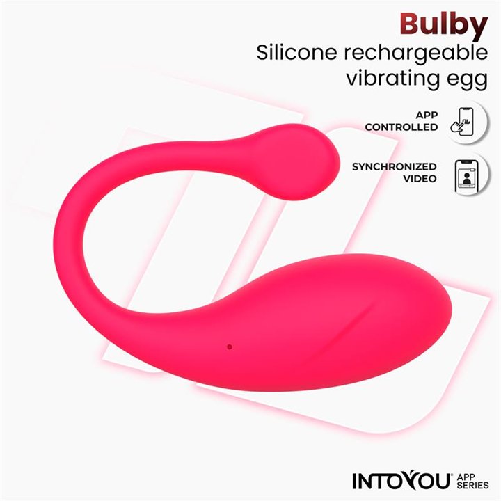 Bulby Vibrating Egg with App Dark Pink - IN-498 - Teknashop Ltd