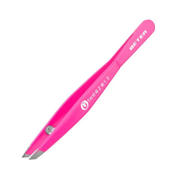 Beter Tweezers Magnetic Slanted Tip Pink - unisex - Teknashop Ltd