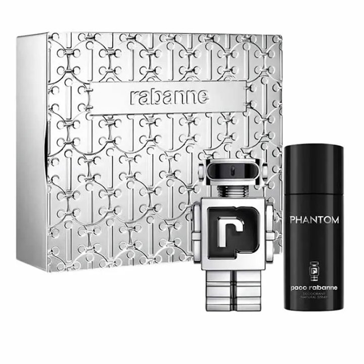 Paco Rabanne Phantom Eau De Toilette Spray 100ml Set 2 Pieces - man - Teknashop Ltd