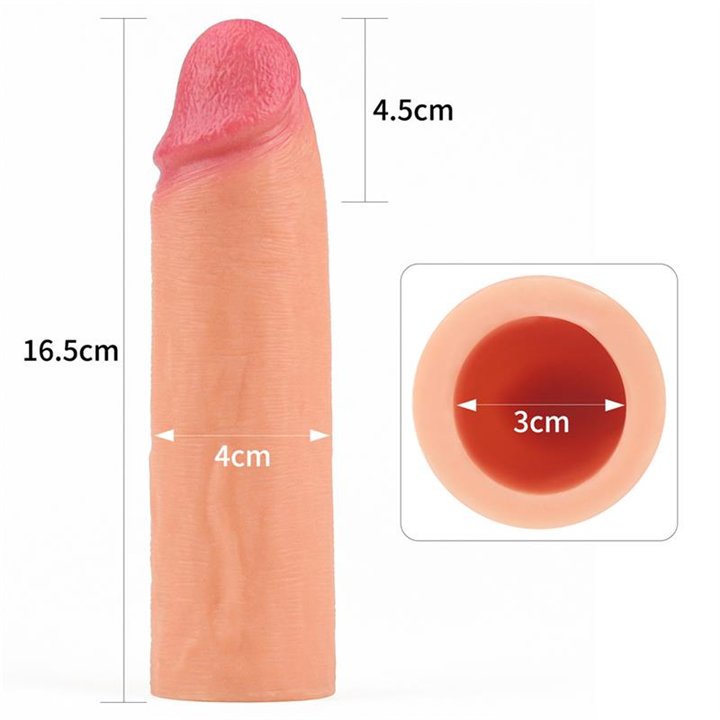 Penis Sleeve Extender Add 1 - LO-LV4211 - Teknashop Ltd