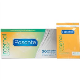 PASANTE - INTERNAL FEMALE CONDOMS BOX 30 UNITS - D-244559 - Teknashop Ltd