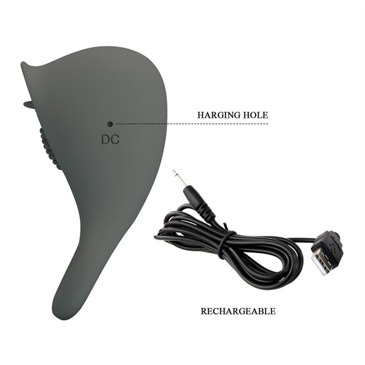 Nimbus Vibrating Cock Ring with Licking Tongue - BI-210216-1 - Teknashop Ltd
