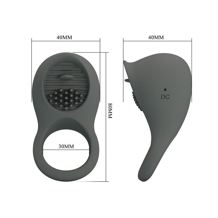 Nimbus Vibrating Cock Ring with Licking Tongue - BI-210216-1 - Teknashop Ltd