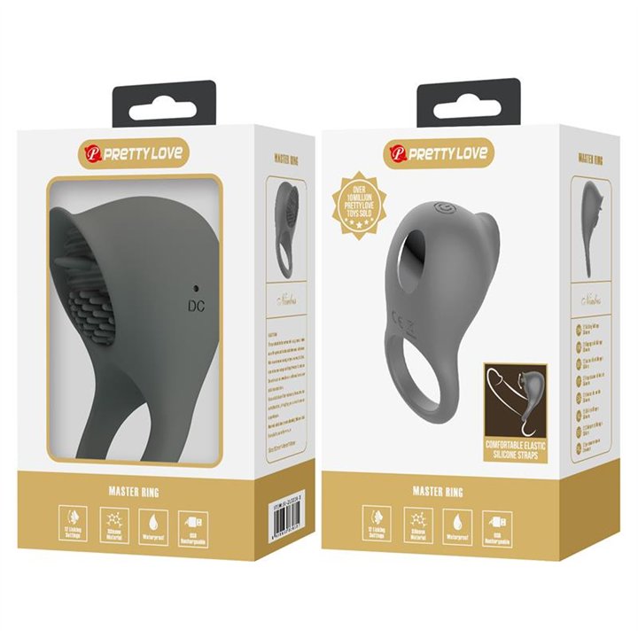 Nimbus Vibrating Cock Ring with Licking Tongue - BI-210216-1 - Teknashop Ltd
