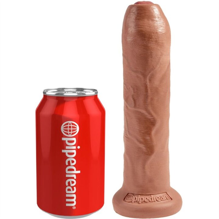 KING COCK - UNCUT REALISTIC PENIS 17.8 CM CARAMEL - D-236521 - Teknashop Ltd