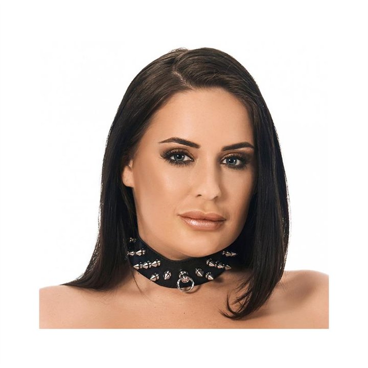 Leather Collar with Spikes - R7545.5 - Teknashop Ltd