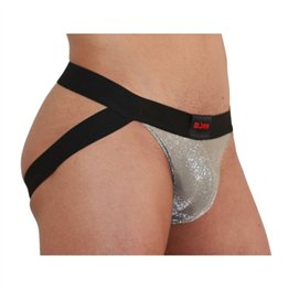 BURN - 001 JOCK SHINY BEIGE / BLACK M - D-241630 - Teknashop Ltd