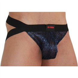 BURN - 006 JOCK SHINY BLUE / BLACK L - D-241651 - Teknashop Ltd
