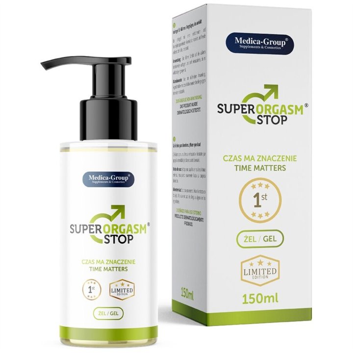 MEDICA GROUP - SUPER ORGASM STOP INTIMATE GEL FOR MEN 150 ML - D-245602 - Teknashop Ltd
