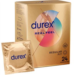 DUREX - REAL FEEL 24 UDS - D-202788 - Teknashop Ltd
