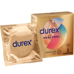 DUREX - REAL FEEL CONDOMS 3 UNITS - D-231063 - Teknashop Ltd