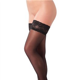 Hold-up Stockings Black One Size - R1455 - Teknashop Ltd