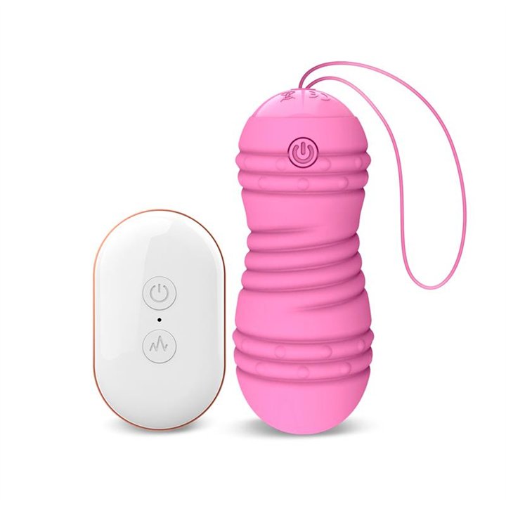 Hiibo Vibrating and Rotating Egg with Remote control USB Silicone Pink - LT-661 - Teknashop Ltd