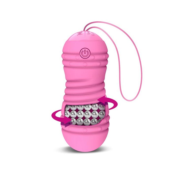 Hiibo Vibrating and Rotating Egg with Remote control USB Silicone Pink - LT-661 - Teknashop Ltd