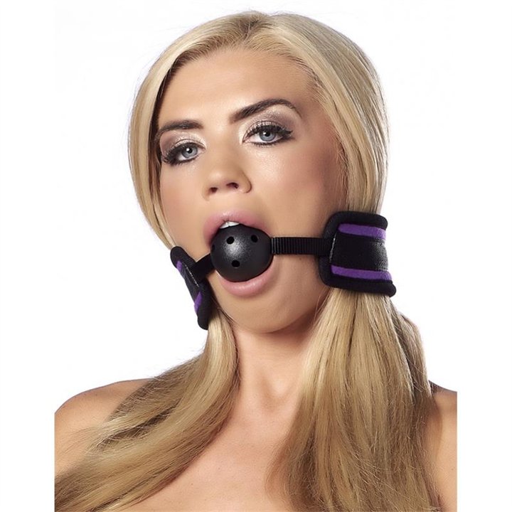 Breathable Gag Ball Purple - R8138 - Teknashop Ltd