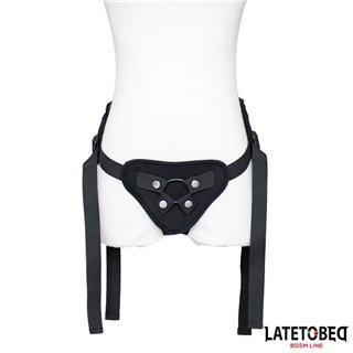 Lace Edge Strap On with Silicone Ring - 8436615007325 - Teknashop Ltd