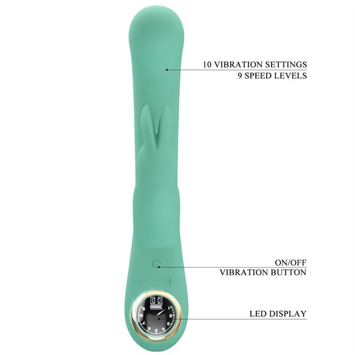 Lamar Vibrator G-Spot Rabbit Mint - BW-500004-LED-3 - Teknashop Ltd