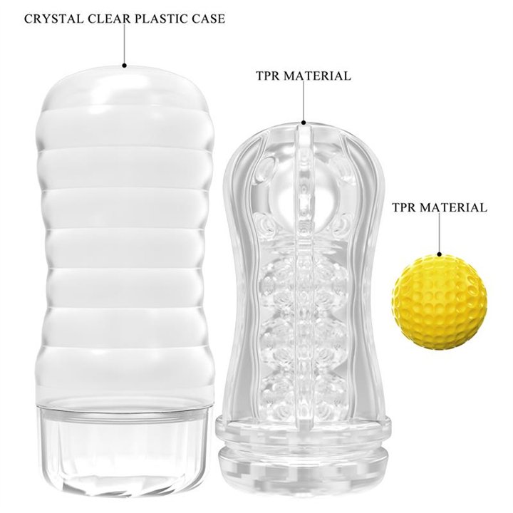 Stellar Ball-Rolling Masturbator Cup Yellow - BM-009249N-2 - Teknashop Ltd