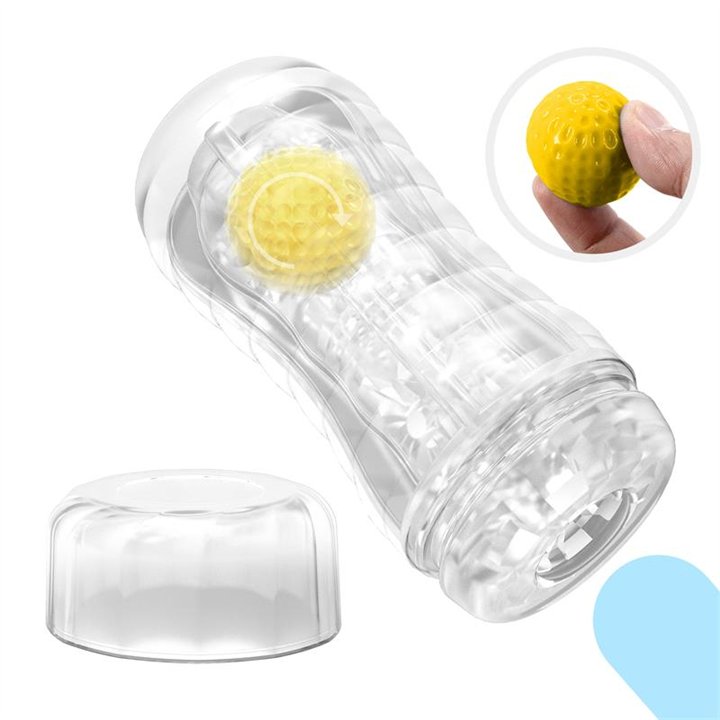 Stellar Ball-Rolling Masturbator Cup Yellow - BM-009249N-2 - Teknashop Ltd