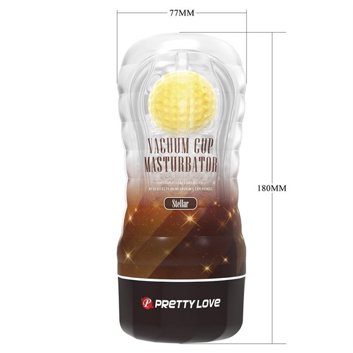 Stellar Ball-Rolling Masturbator Cup Yellow - BM-009249N-2 - Teknashop Ltd