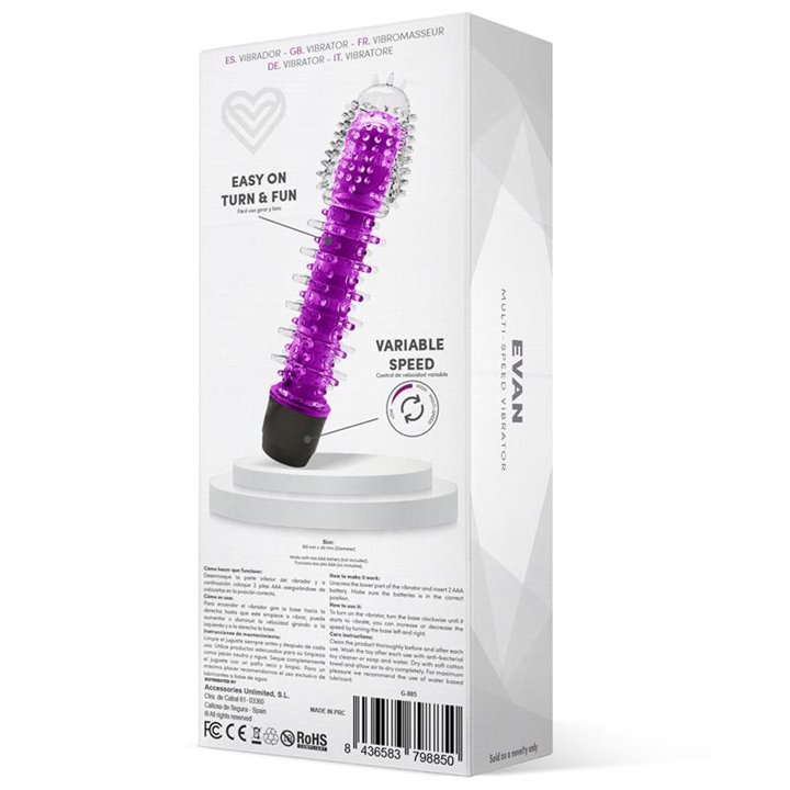 Evan Multi-Speed Vibe Purple - G-885 - Teknashop Ltd