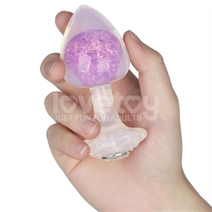 Gemoria Silicone Butt Plug with Crystal Sphere - LO-LV420011 - Teknashop Ltd