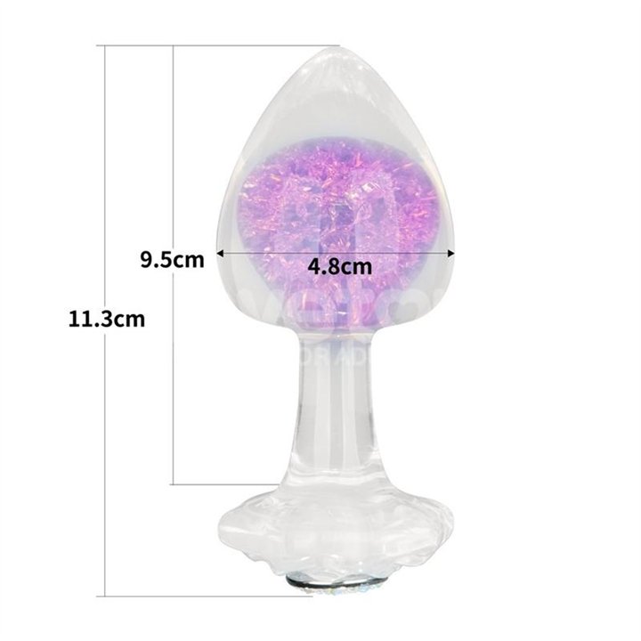 Gemoria Silicone Butt Plug with Crystal Sphere - LO-LV420011 - Teknashop Ltd